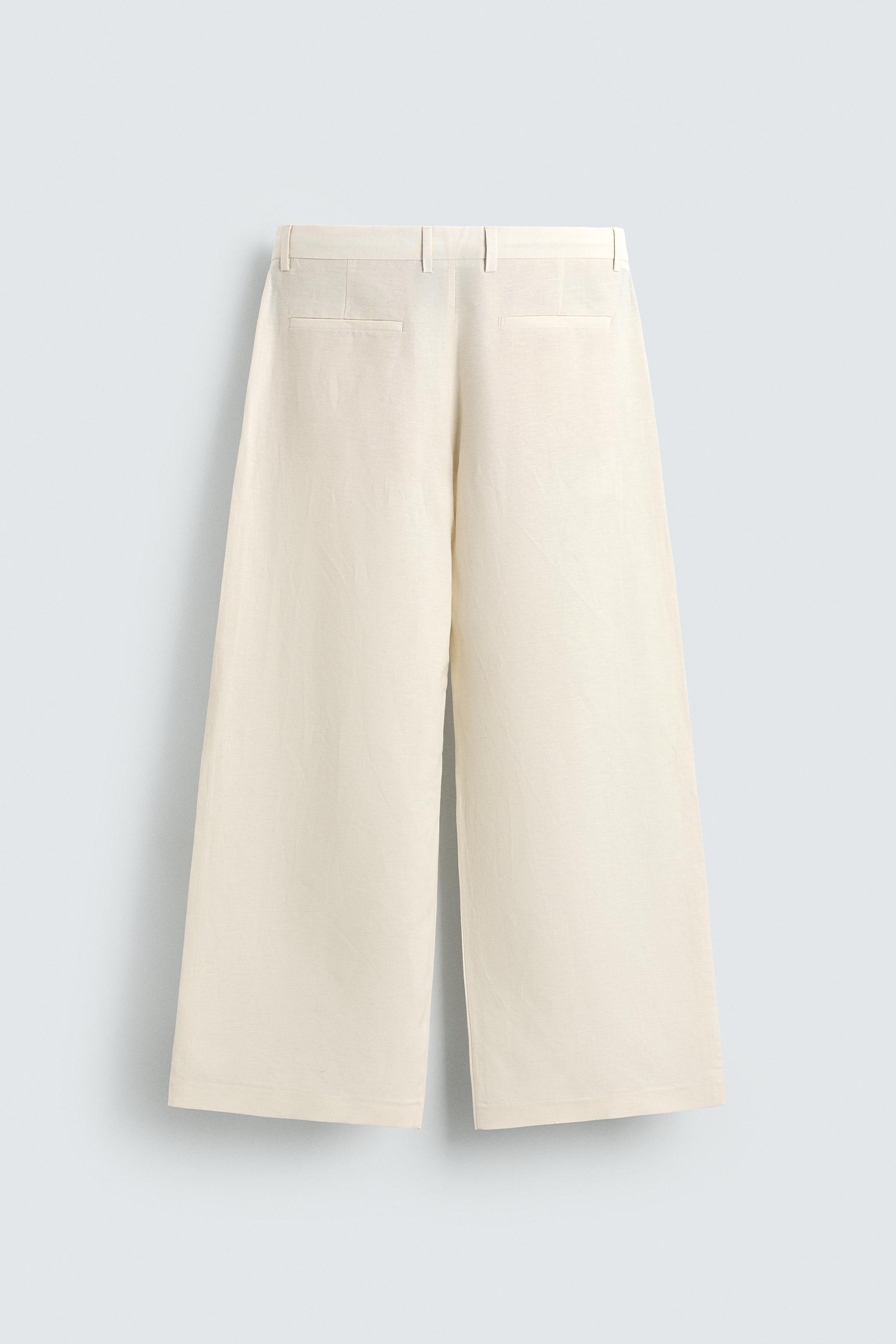 PANTALON COUPE DÉCONTRACTÉE À PLIS